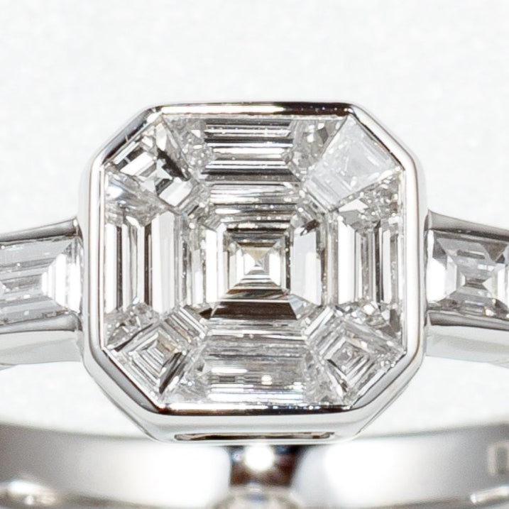 〈DRES〉K18WG  ダイヤリング